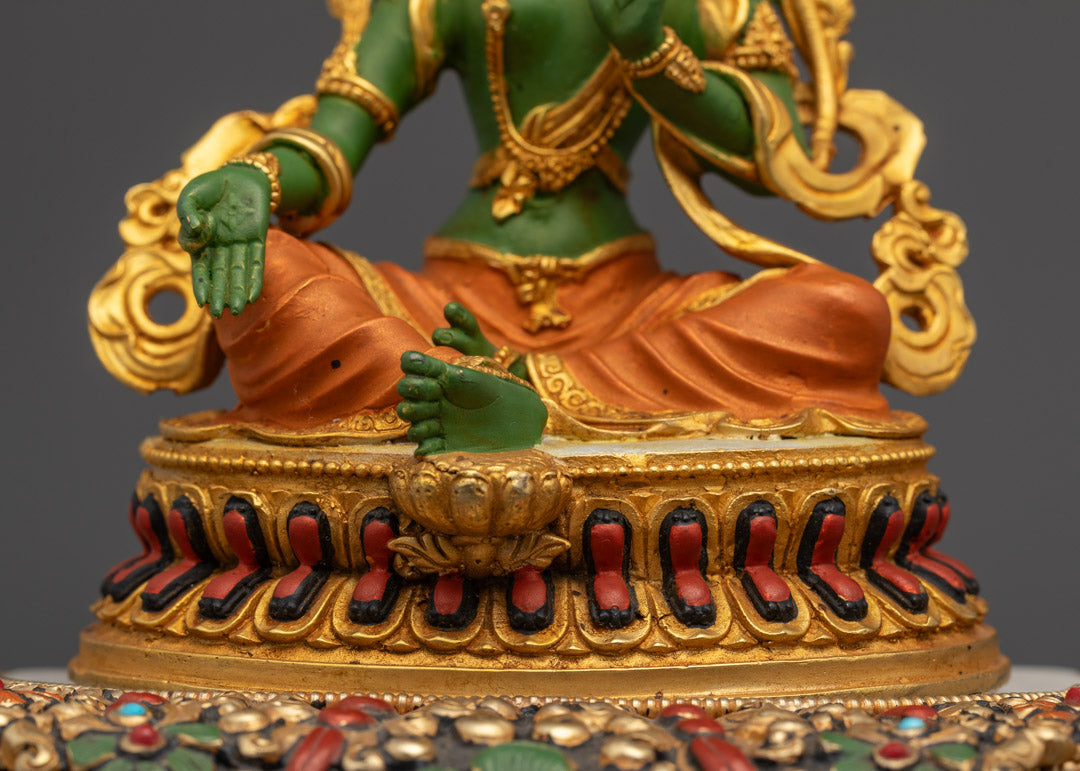 Arya Tara Green Tara Idol Statue | Bodhisattva Figurine