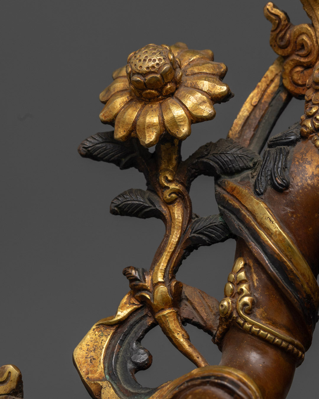 Buy Oxidized Copper Green Tara Statue | Traditional Artisan Craft