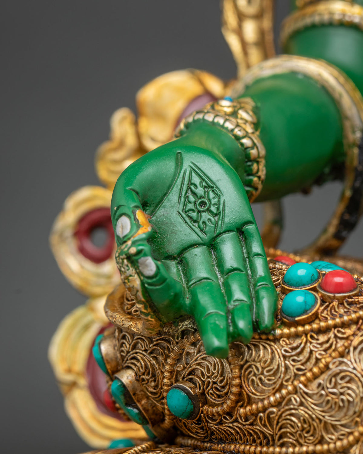 Green Tara Statue | Goddess of Compassion and Action