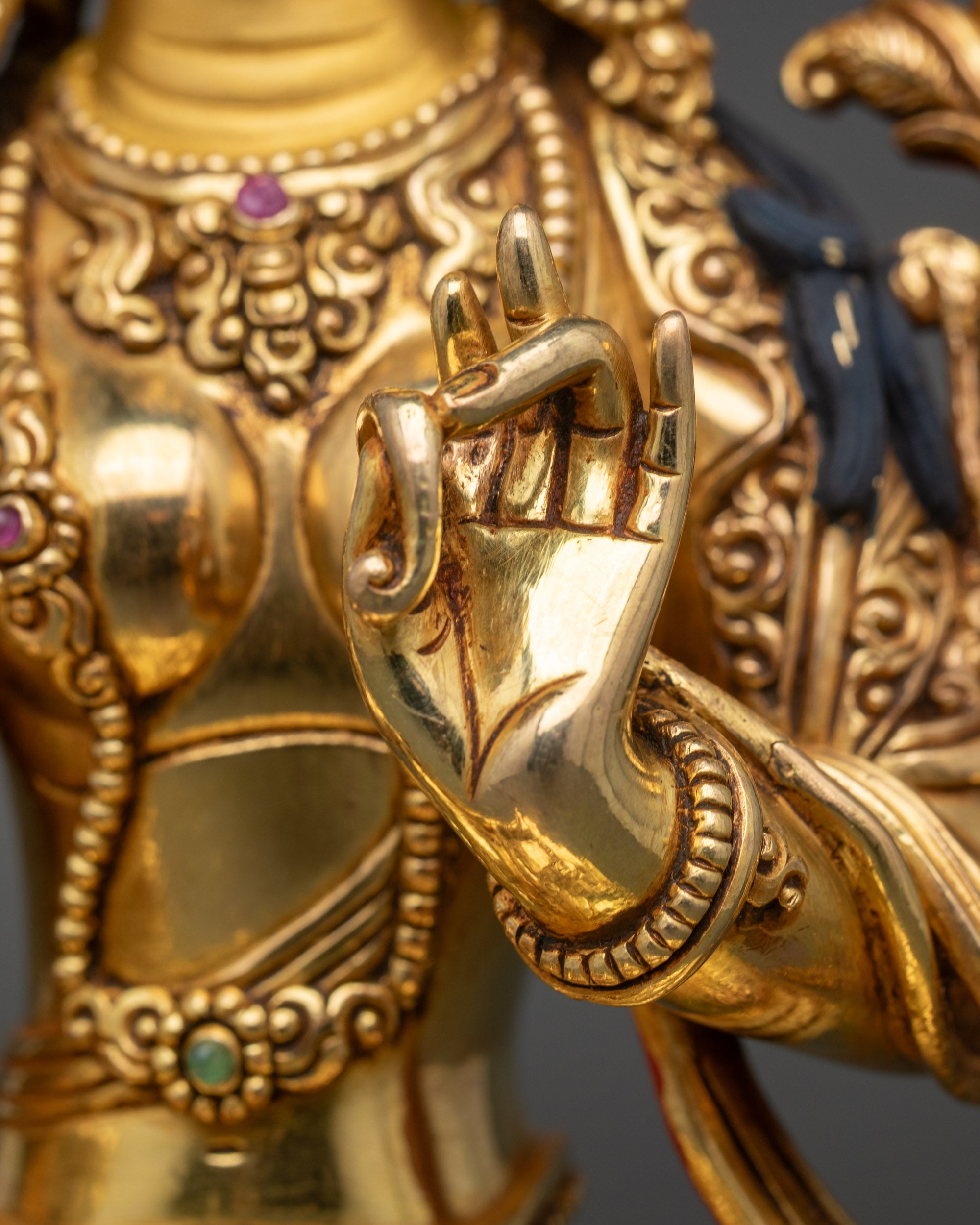 Green Tara Statue | Handcrafted Syamatara Sculpture from Nepal