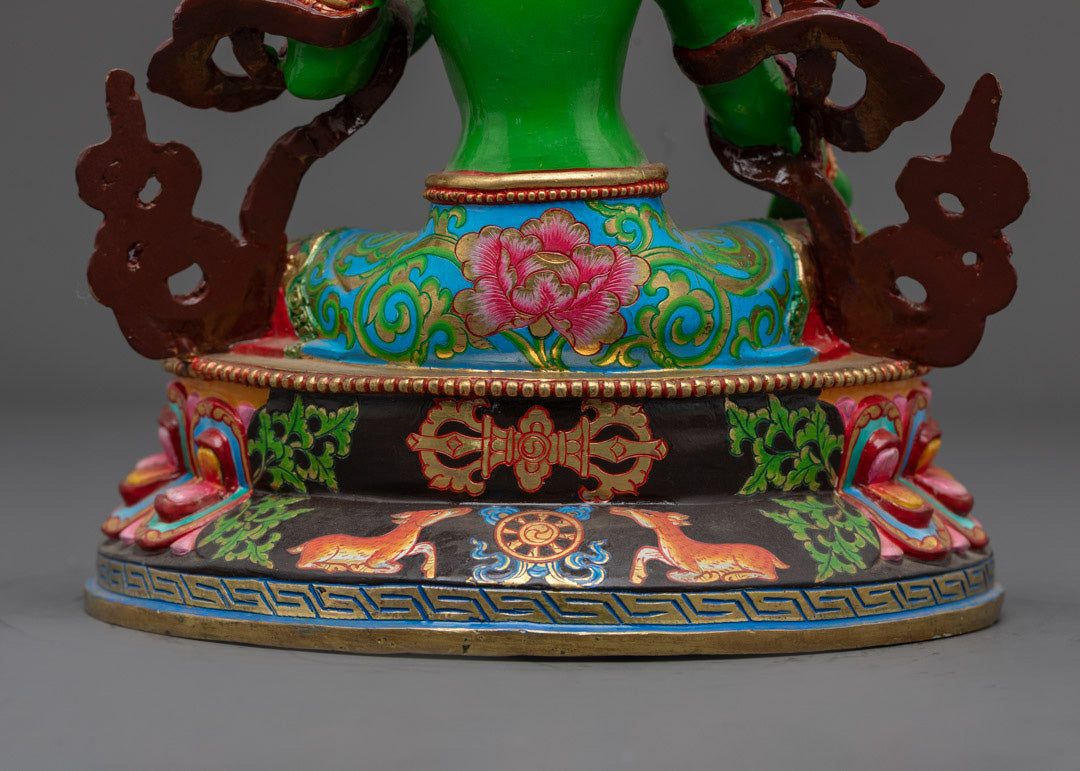 Green Tara Dolma Statue | Goddess in the Buddhist Pantheon