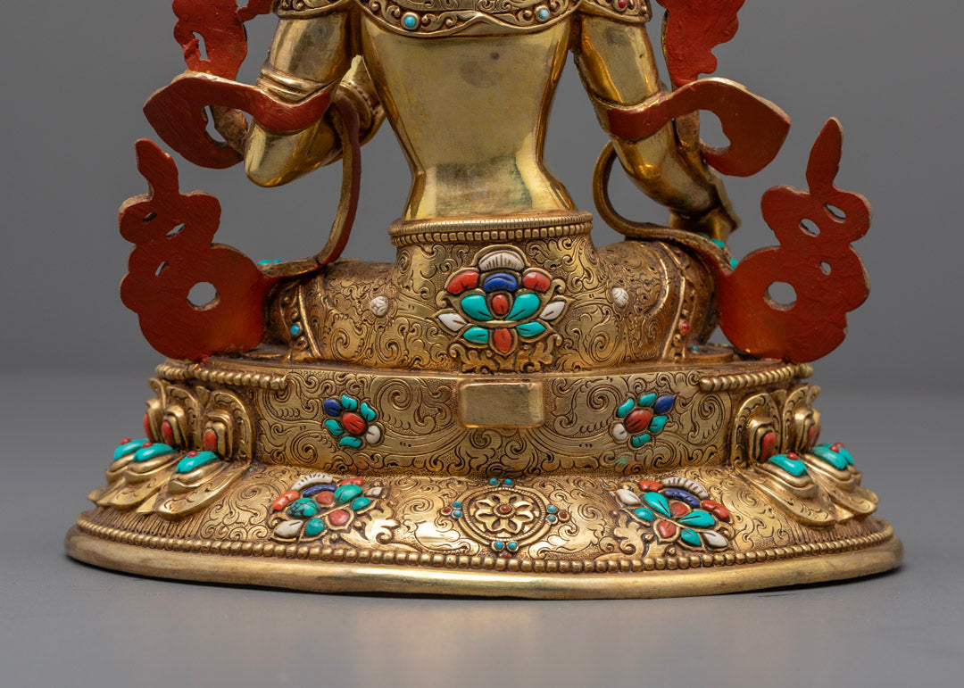 Green Tara Buddhist Statue | Traditional Handcrafted Nepal Art