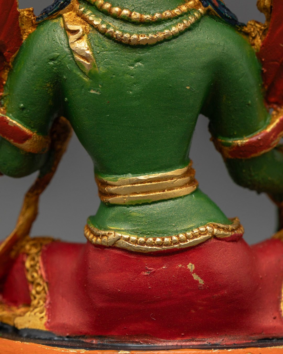 Finely Hand-Painted Green Tara Statue | Himalayan Buddhist Art