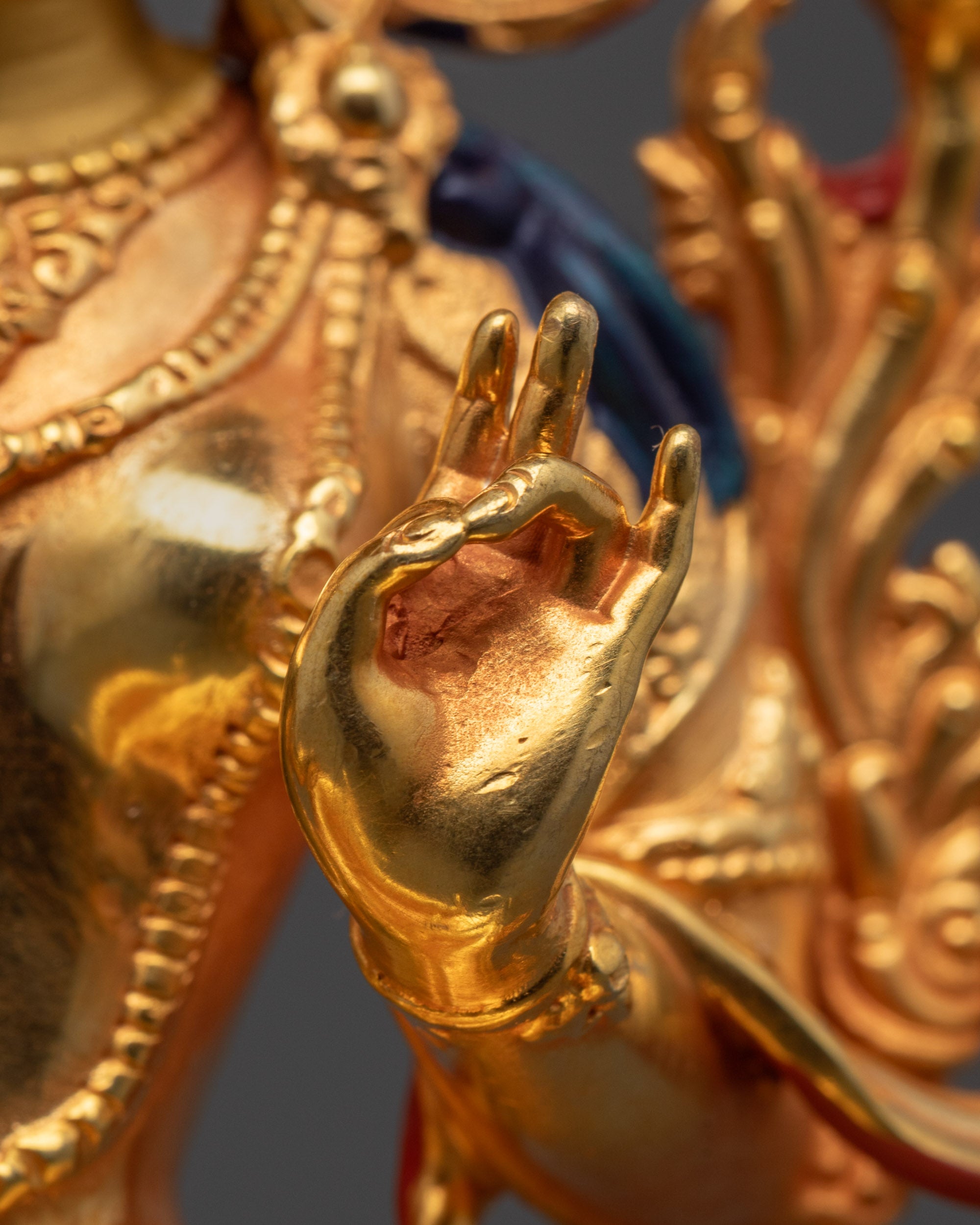 Green Tara Statue Machine-Made | Traditional Nepalese Sculpture
