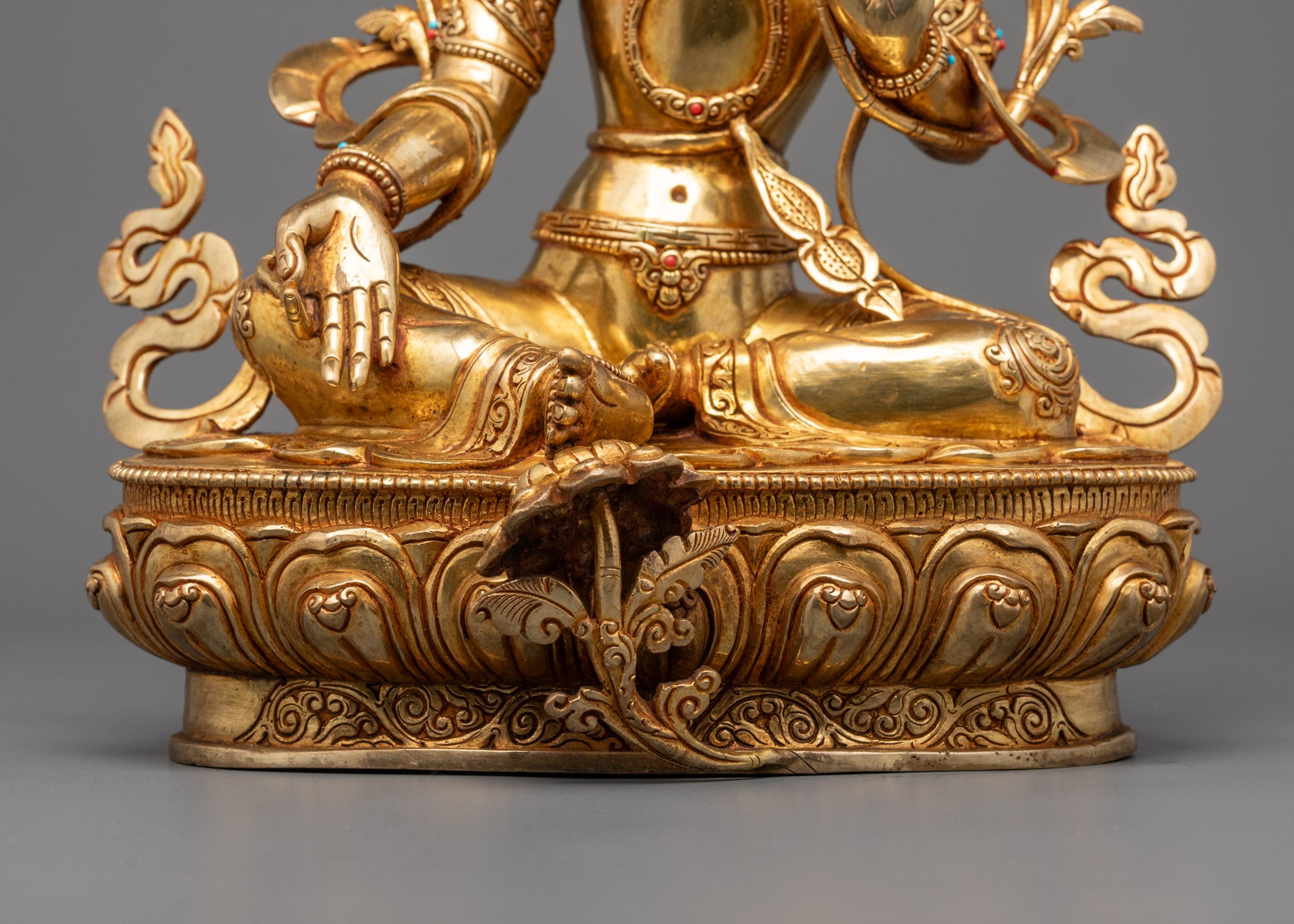 Green Tara Statue | Handcrafted Buddhist Goddess Figurine
