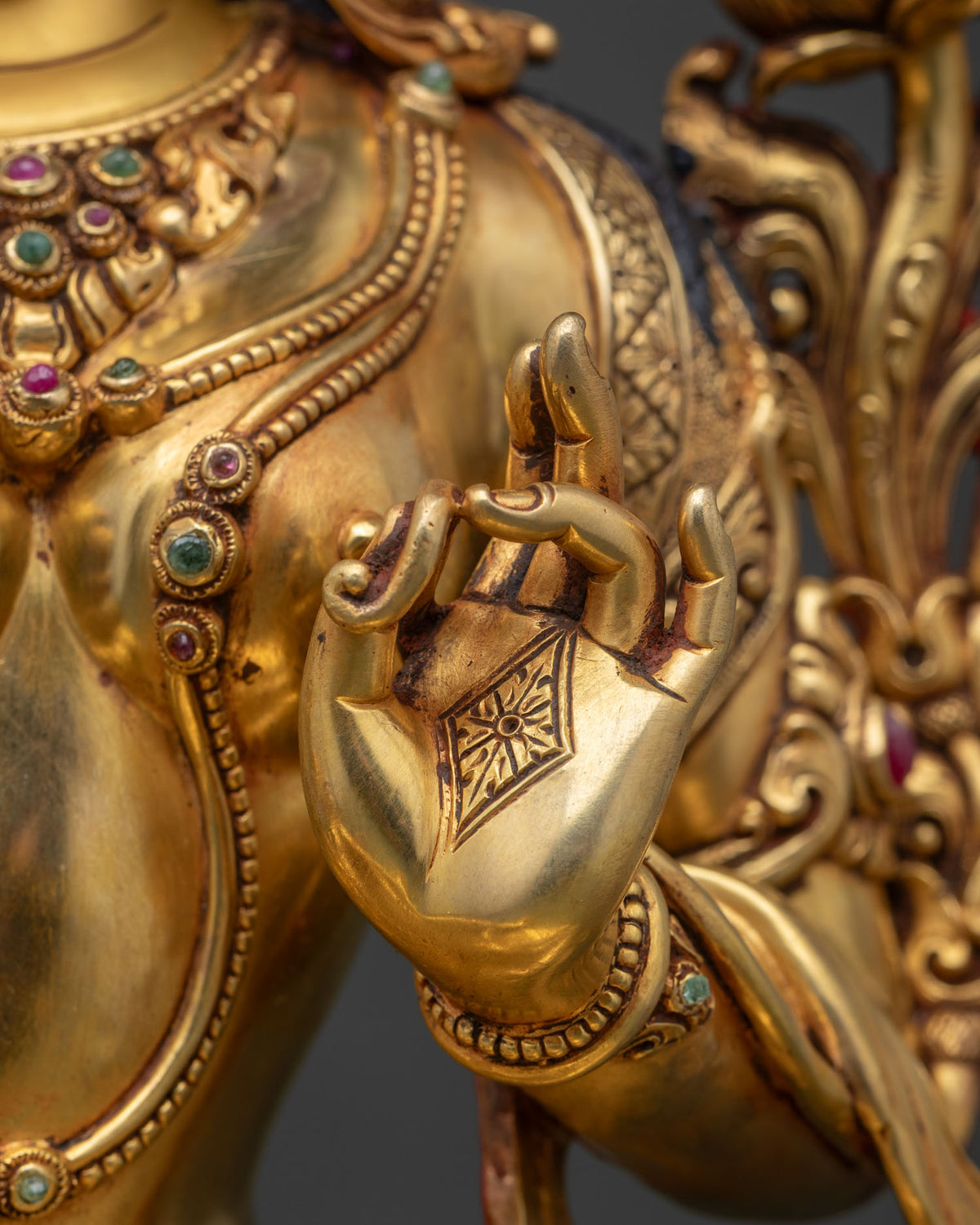Savior Green Tara Statue | Handcarved Copper Sculpture from Nepal
