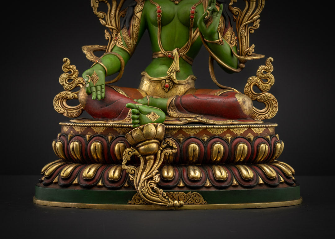 Green Tara Statue | Buddhist Symbol of Enlightenment