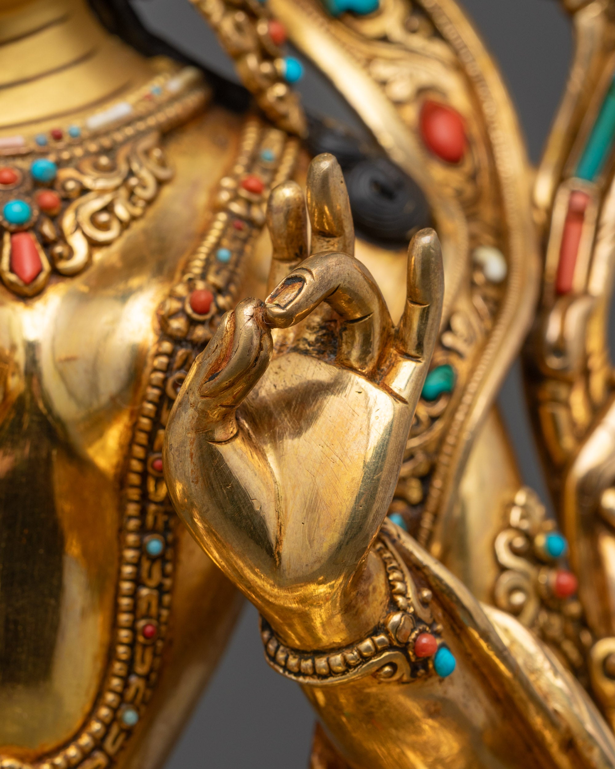 Green Tara Statue | Traditional Lost Wax Crafted Buddhist Sculpture