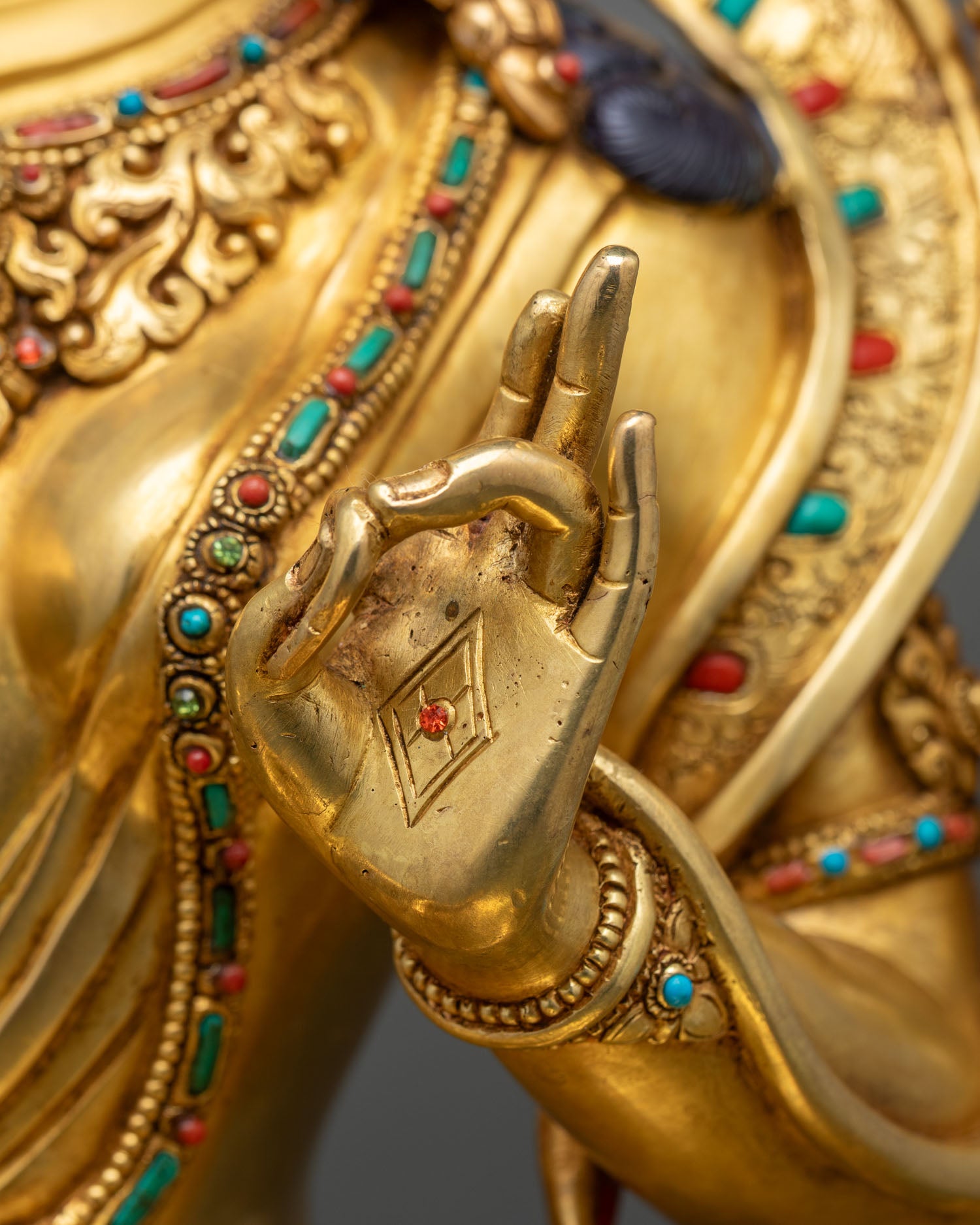 Tibetan Green Tara Sculpture | Handcrafted in Nepal