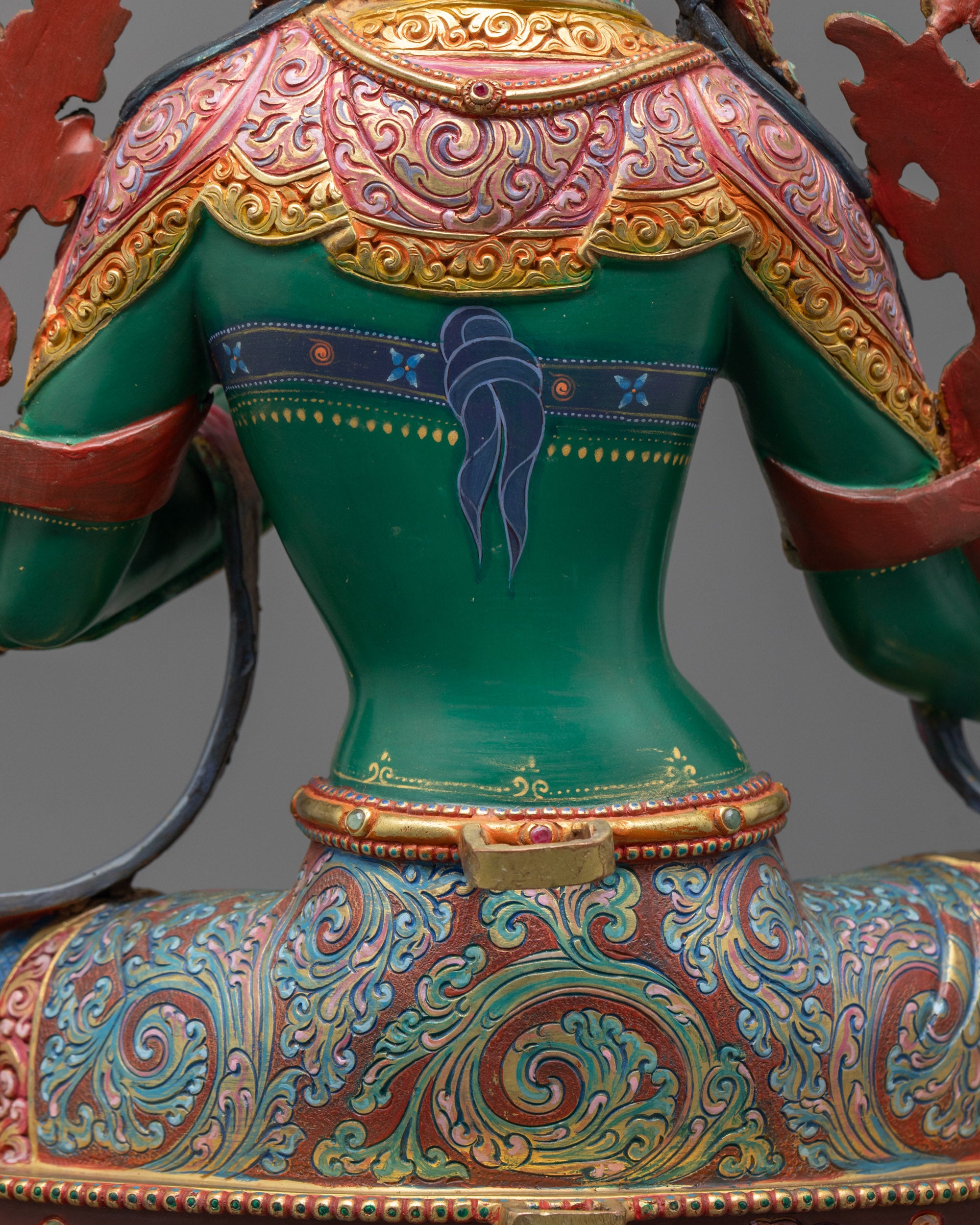 Premium Green Tara Statue for Spiritual Wellness and Fear Removal