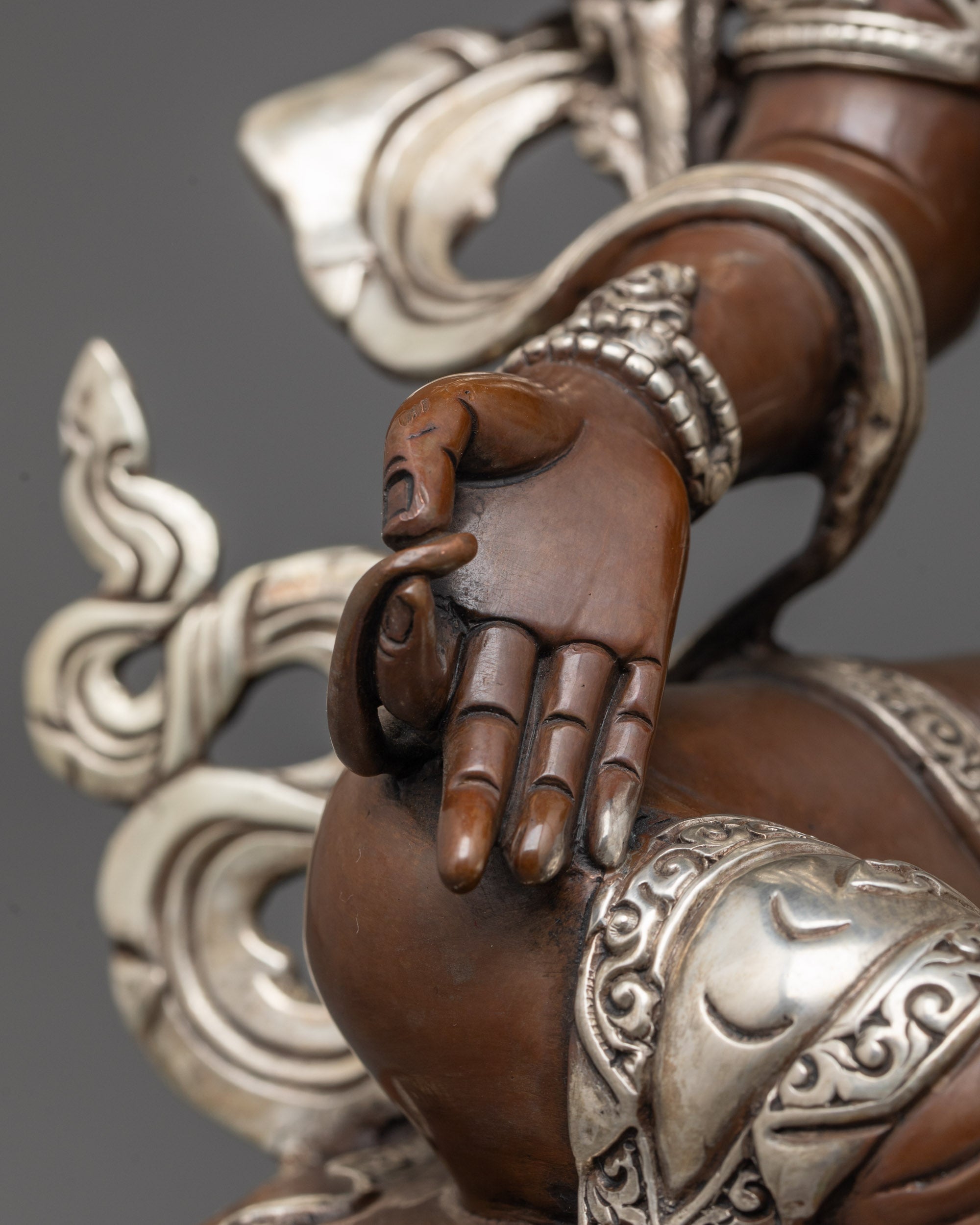 Sacred Green Tara Statue | Oxidized Buddhist Goddess Idol
