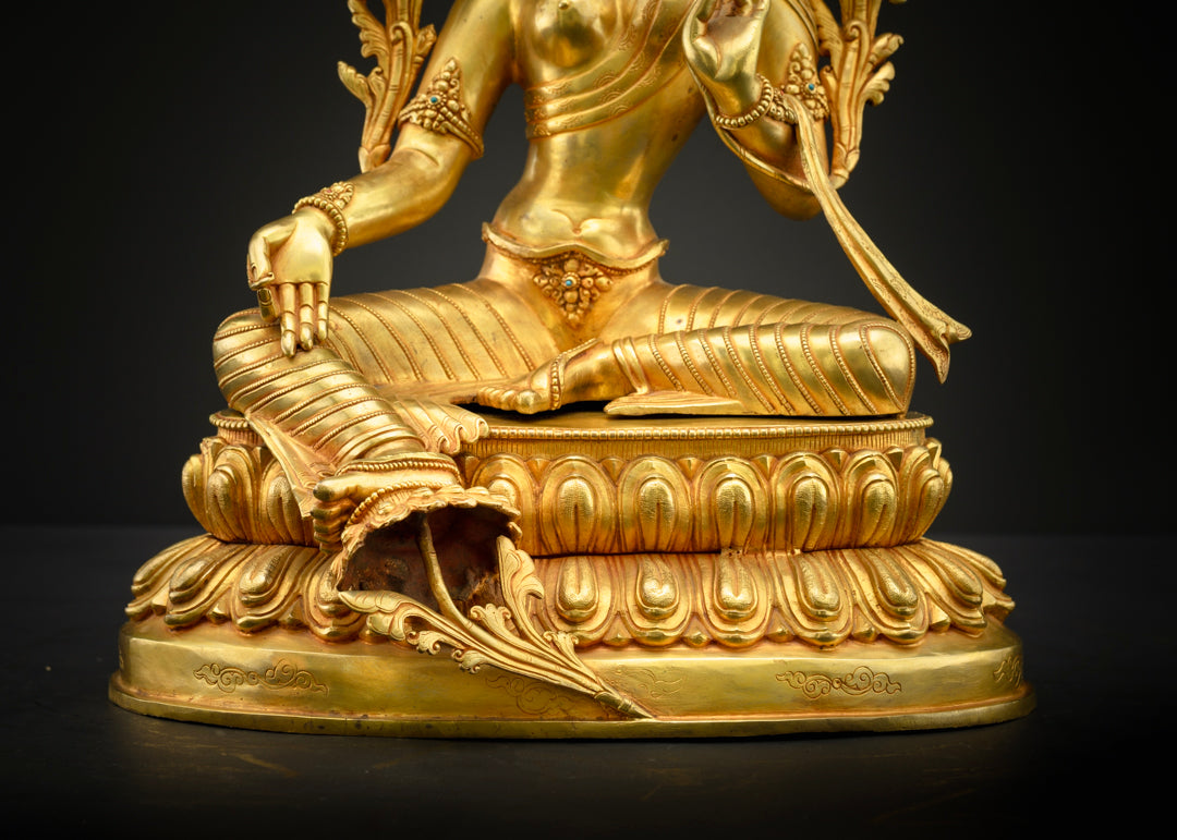 Green Tara Statue | Compassionate Goddess