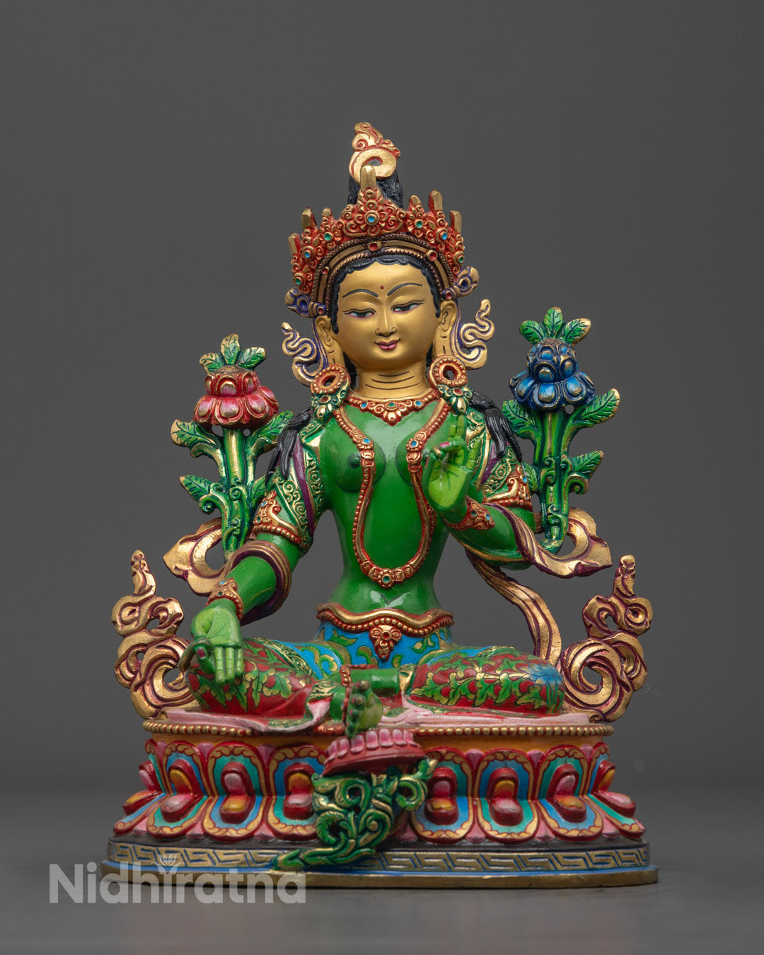 Green Tara Dolma Statue | Goddess in the Buddhist Pantheon