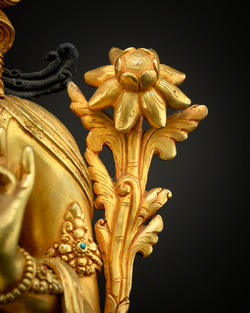 Green Tara Statue | Compassionate Goddess