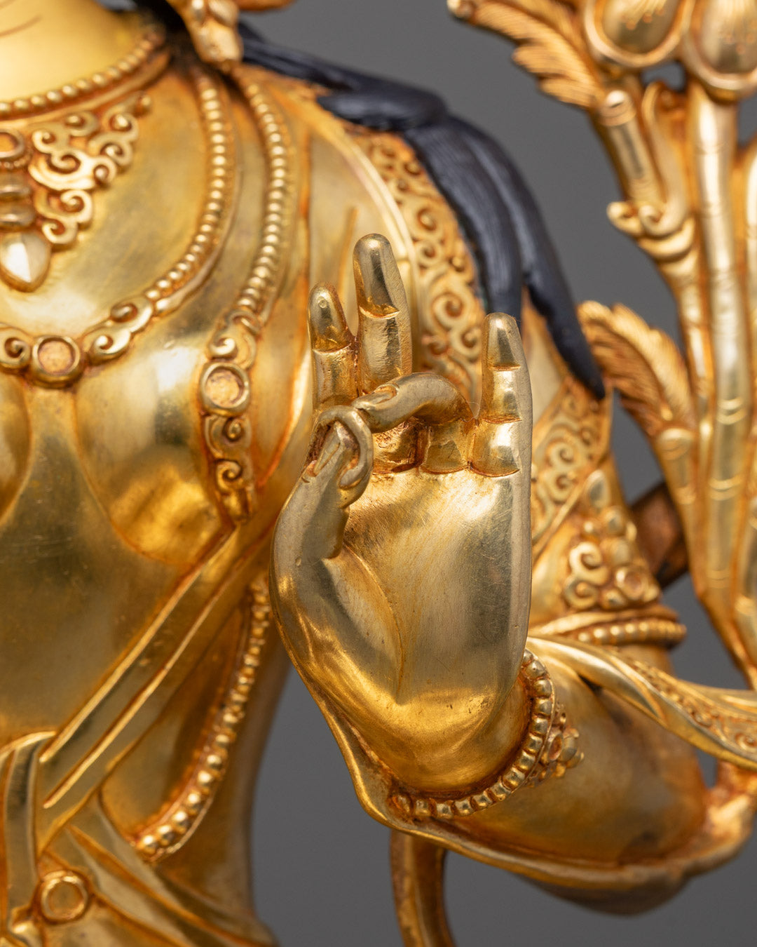 Nepalese Green Tara Sculpture | Handcrafted Goddess