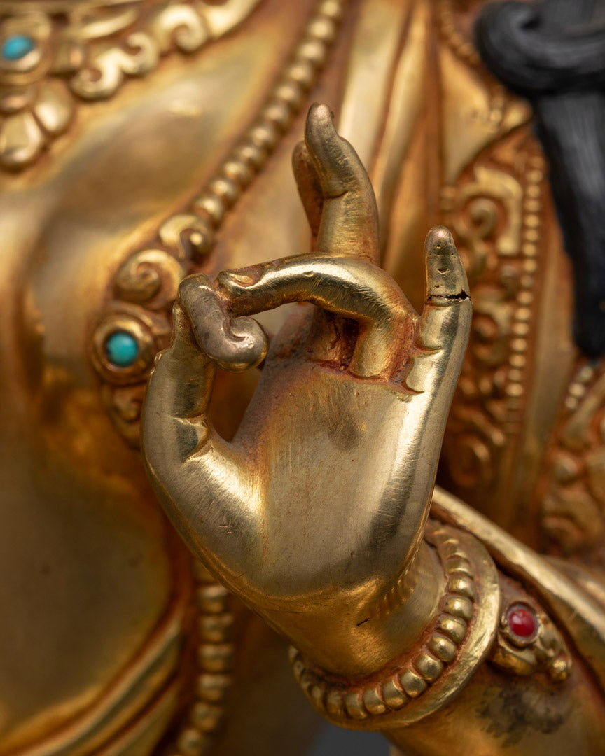 Green Tara mantra statue | Himalayan Buddhist Statue