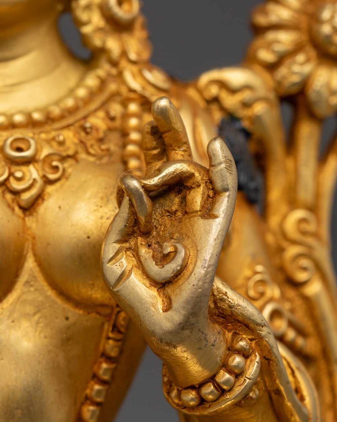 Green Tara Statue | Hand-Craved Buddhist Sculpture