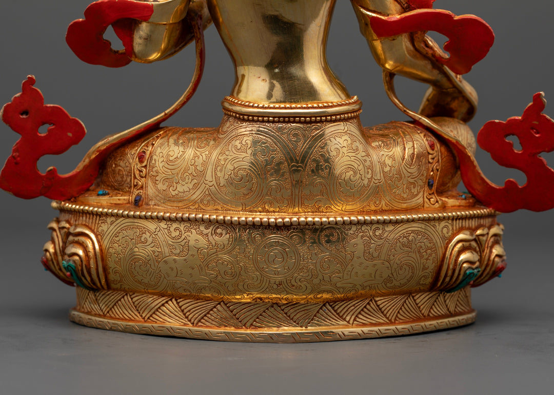 Divine Green Tara Statue | Handcrafted Tibetan Buddhist Deity