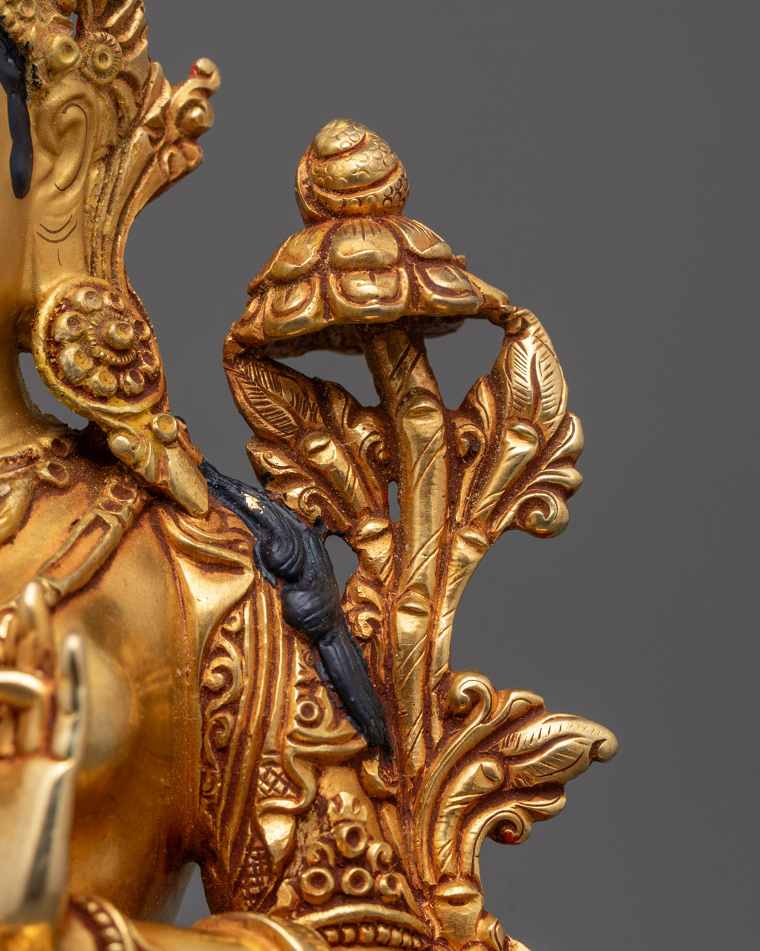 Elegant Green Tara Statue | Handmade Tibetan Symbol of Healing