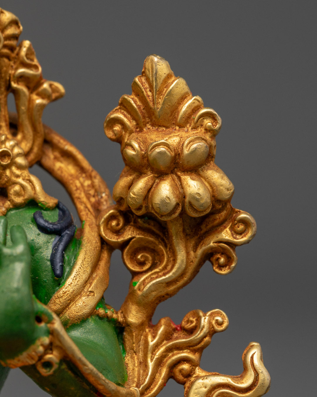 Green Colored Green Tara Statue | Buddhist Sculpture