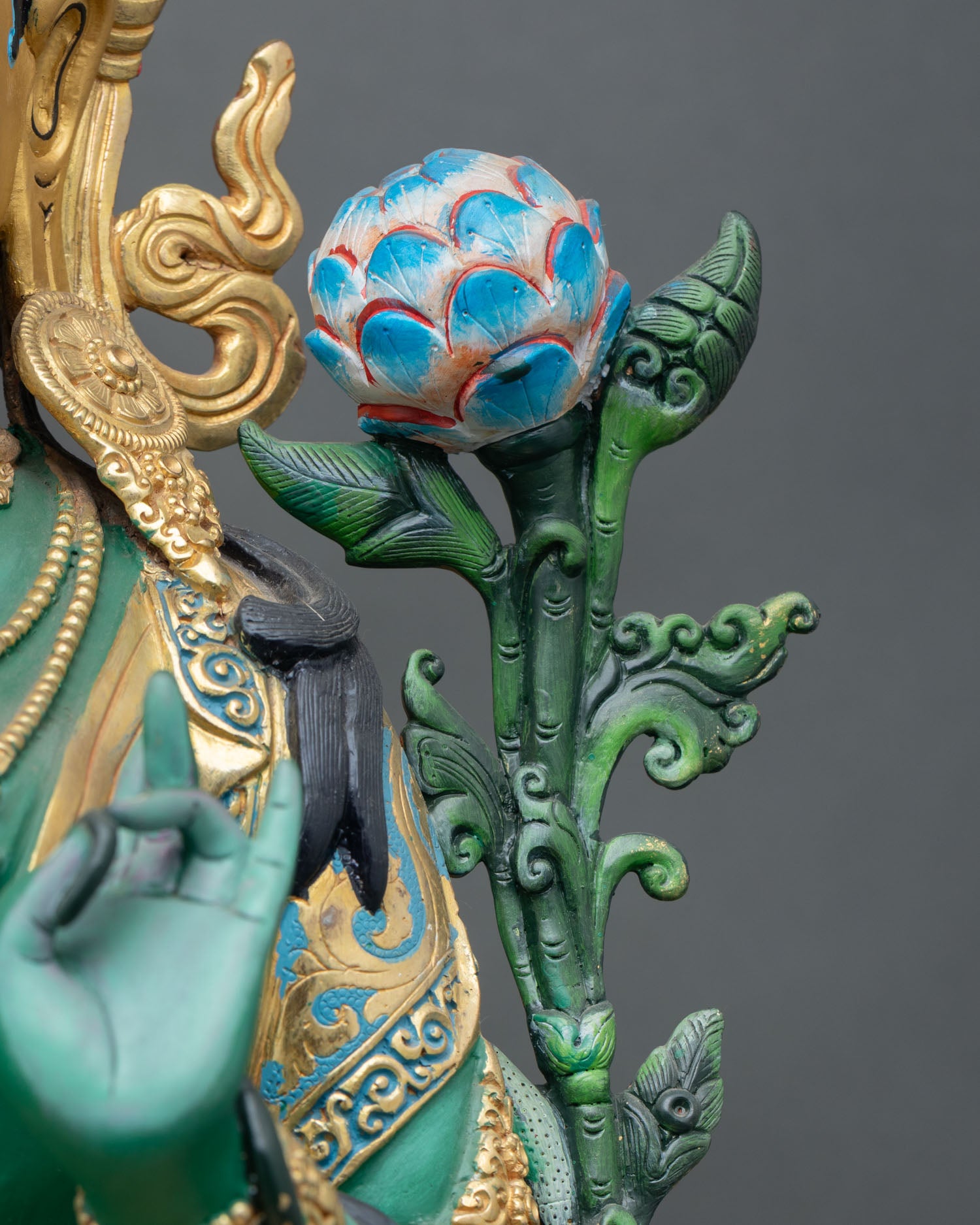 Green Tara Statue – Buddhist Healing Deity Figure