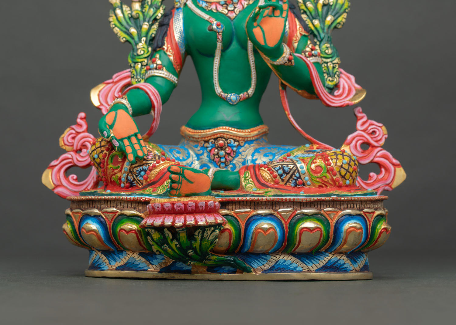 Divine Green Tara Statue | Vibrant Buddhist Decor