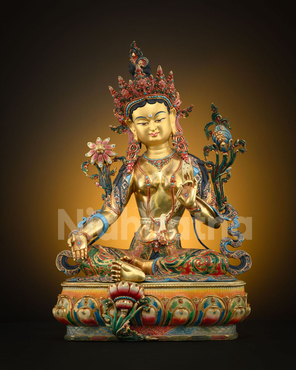 Green Tara Statue: Invoke Healing & Compassion
