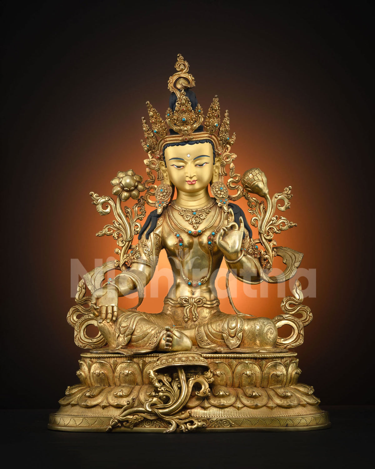 Green Tara Statue: Compassion & Healing