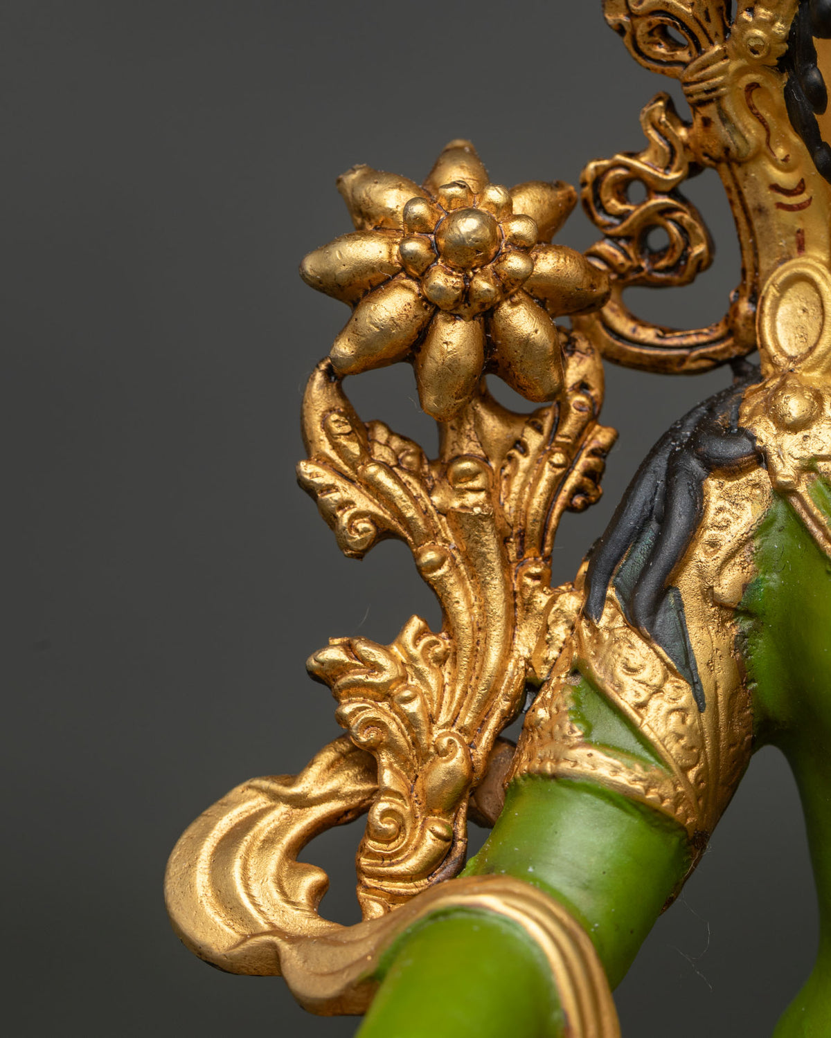 Green Tara Bodhisattva Statue | Nepalese Sacred Buddhist Art
