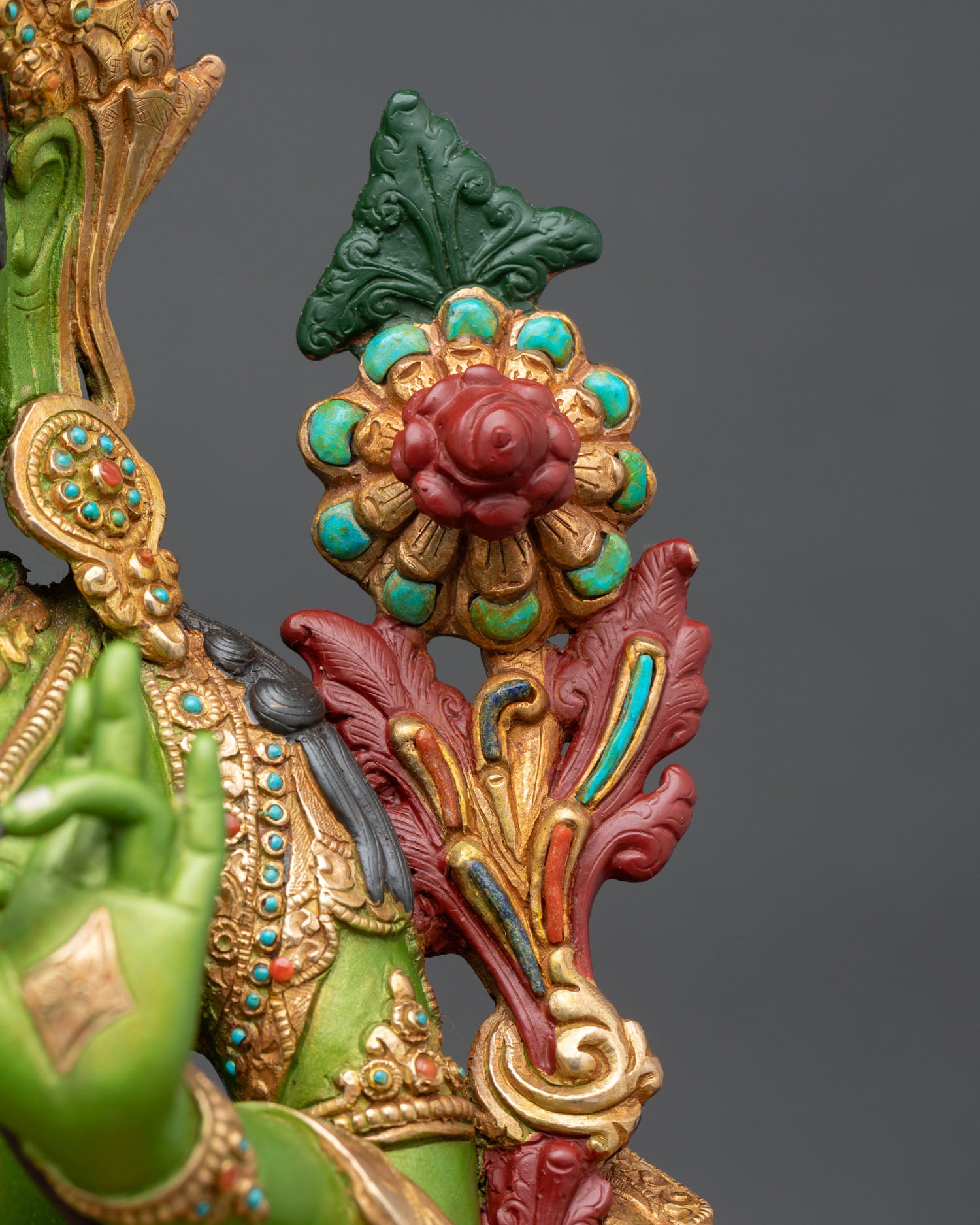 Green Tara Statue | Traditional Nepalese Craftsmanship