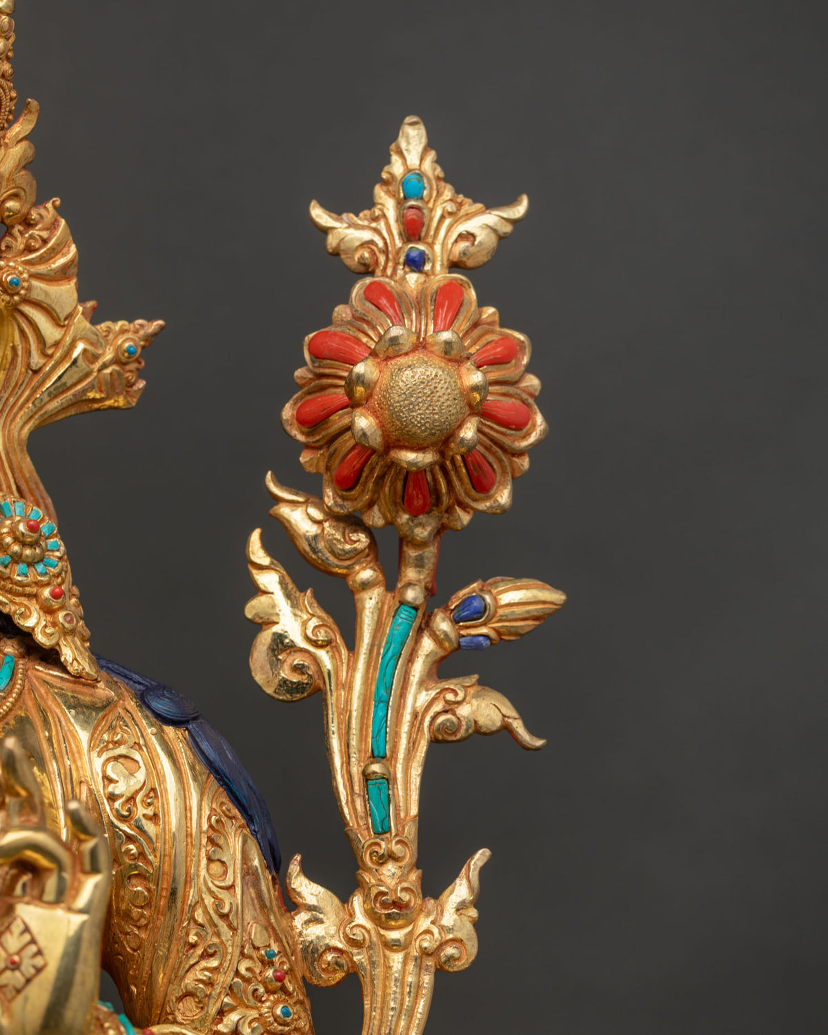 Handcrafted Green Tara Statue | Emblem of Enlightened Activity