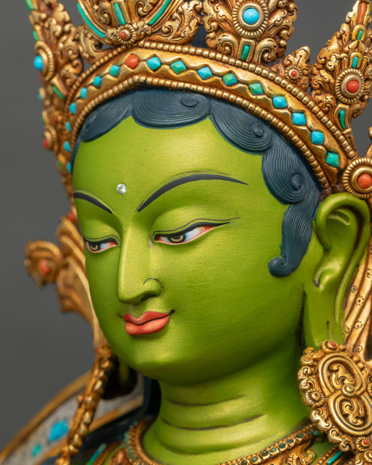 Swift Savior Green Tara Statue | Handcrafted Buddhist Masterpiece