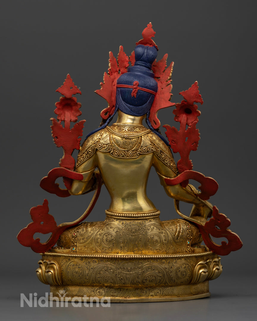 Green Tara Statue | Green Tara Goddess | ārya-tārā | Buddha Tara | buddhist tara statue
