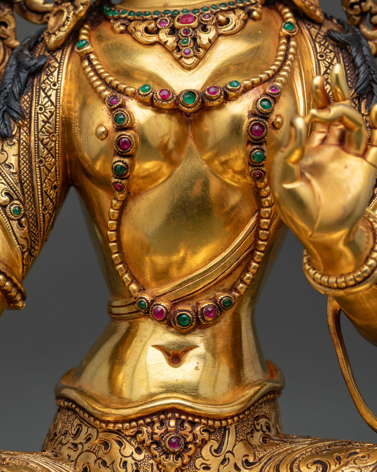 Green Tara Copper Statue | Handcrafted Buddhist Sculpture