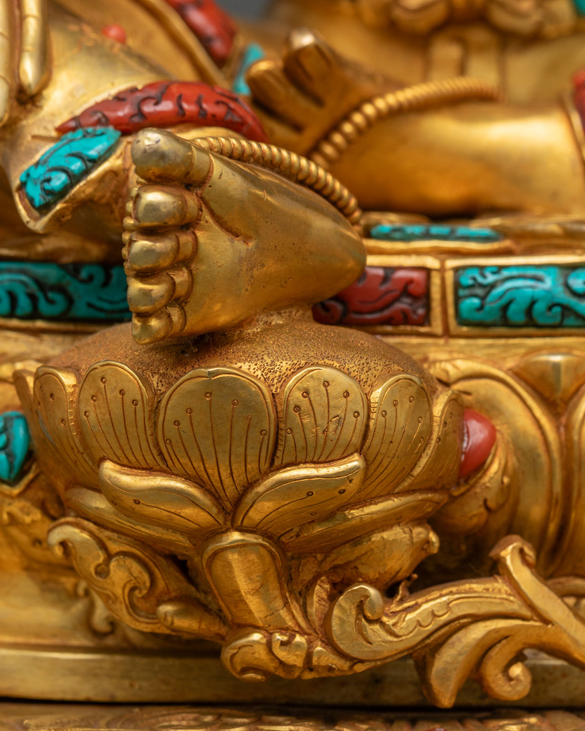 Divine Green Tara Copper Statue – Buddhist Meditation & Altar Decor