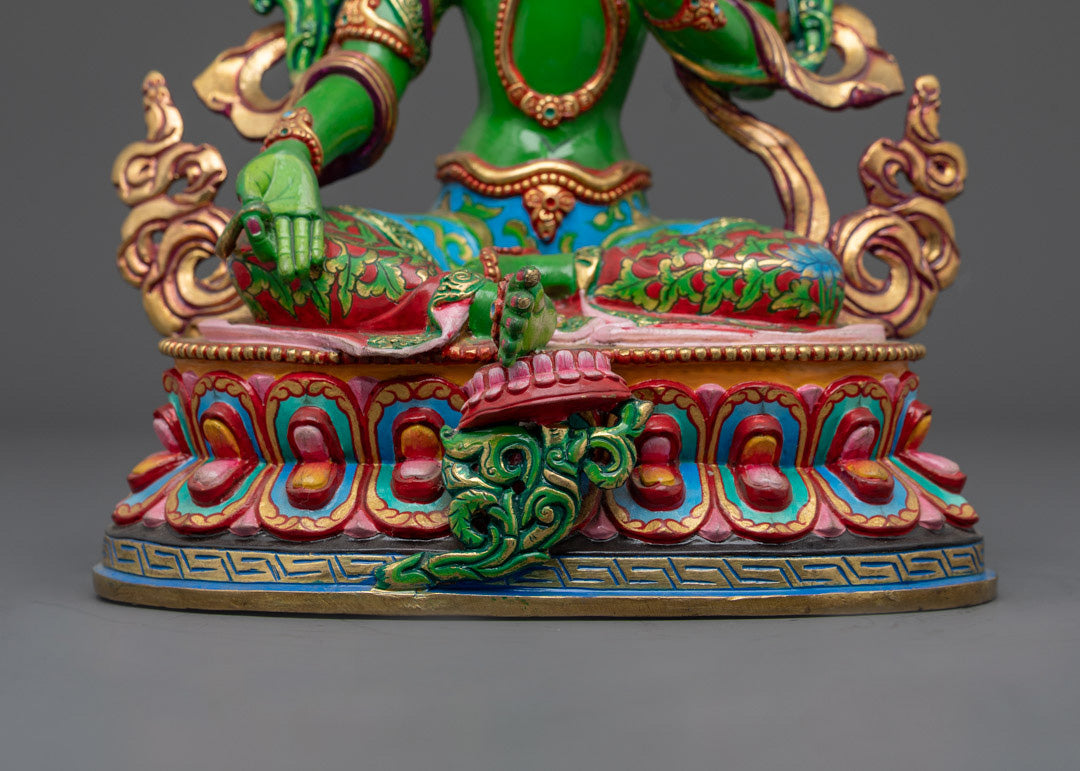Green Tara Dolma Statue | Goddess in the Buddhist Pantheon