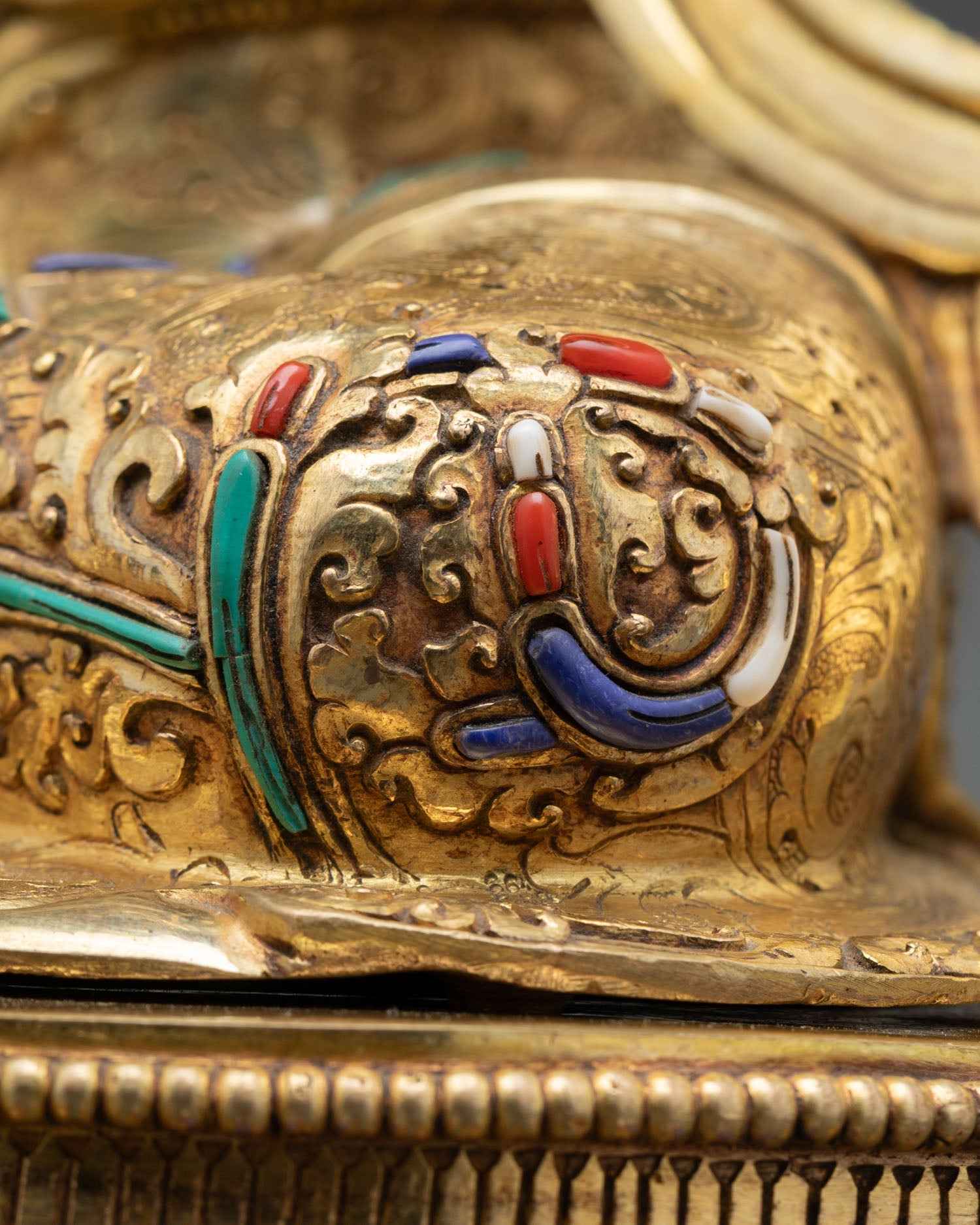 Blessed Green Tara | 24K Gold Gilded Copper Sculpture