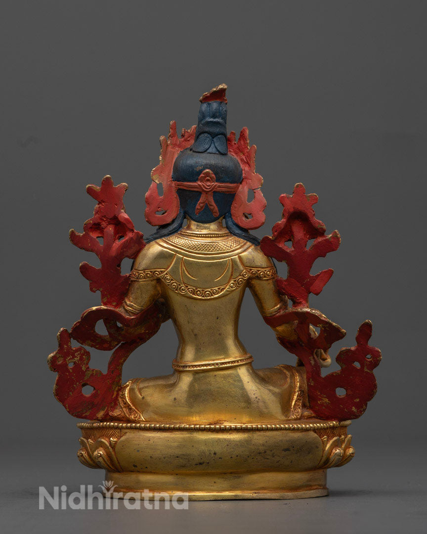 Tibetan Buddhist Green Tara Statue | Female Buddha Statue