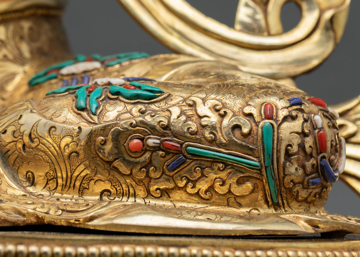 Blessed Green Tara | 24K Gold Gilded Copper Sculpture
