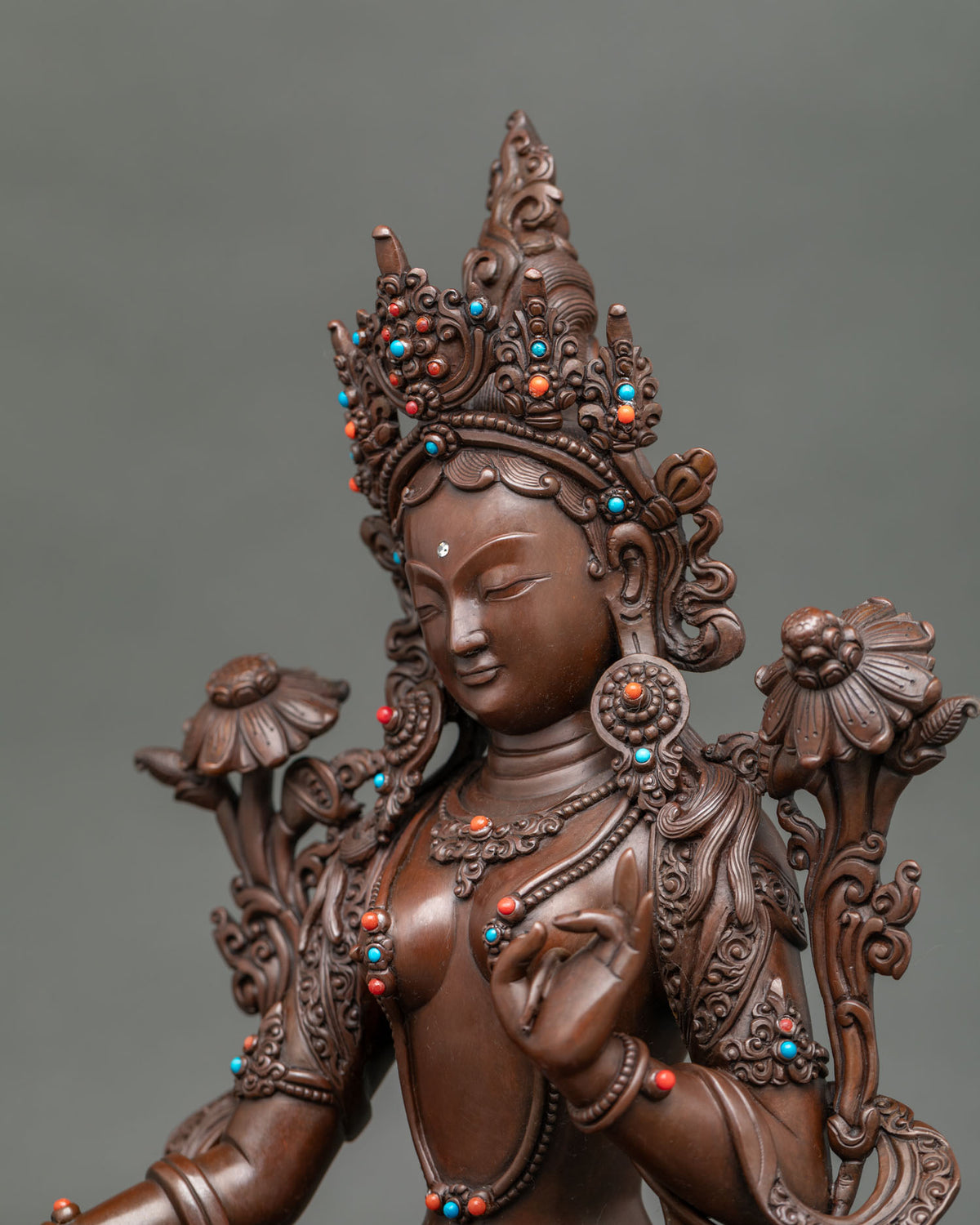Green Tara Statue | Female Bodhisattva of Compassion