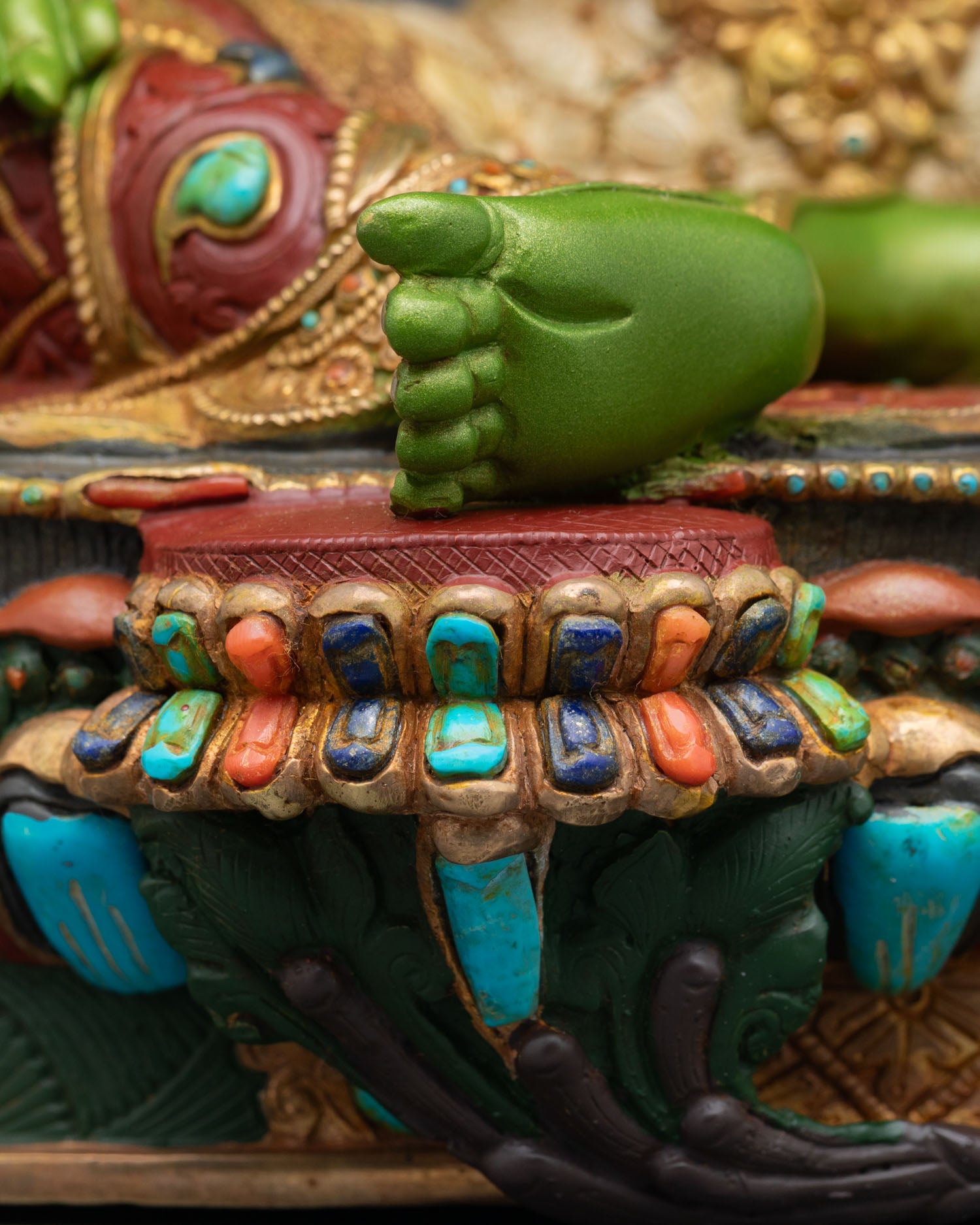 Green Tara Statue | Traditional Nepalese Craftsmanship