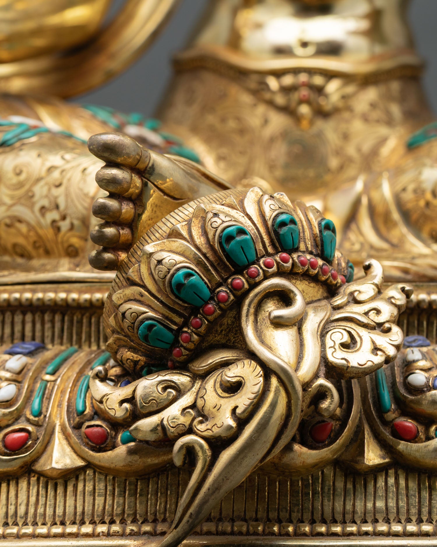 Blessed Green Tara | 24K Gold Gilded Copper Sculpture