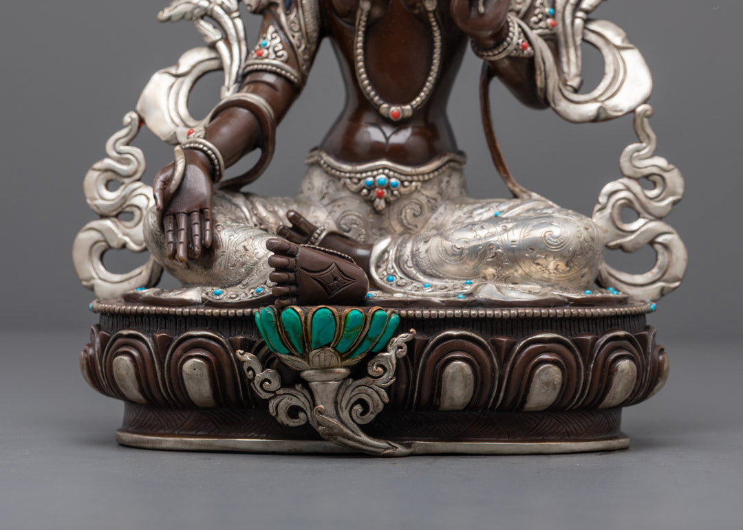 Authentic Nepalese Green Tara Statue