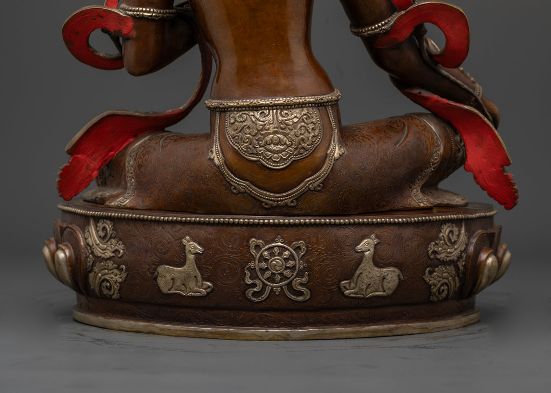 Green Tara statue for spiritual decor | Green Tara statue for protection