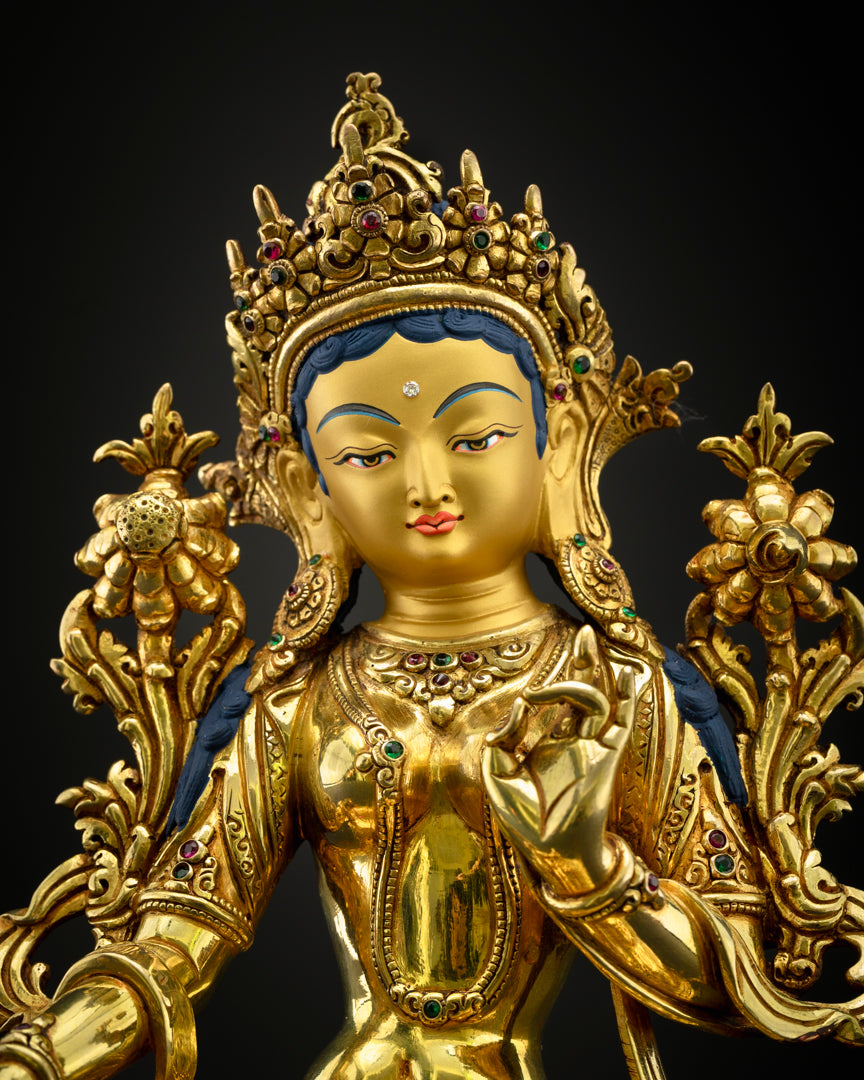 Green Tara Statue | Himalayan Sacred Art