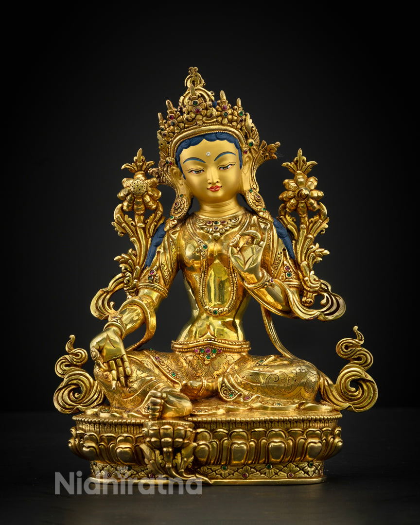 Green Tara Statue | Himalayan Sacred Art