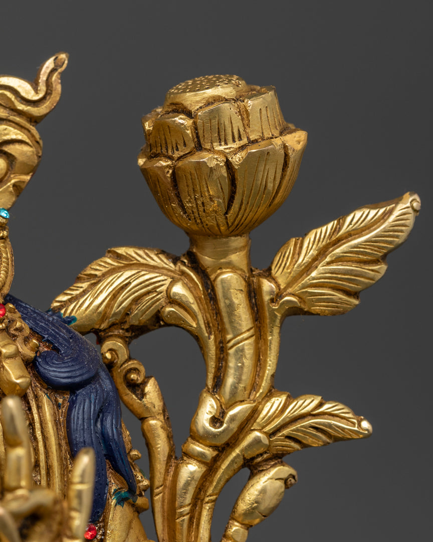 Himalayan Green Tara Statue | Buddhist Sacred Artwork