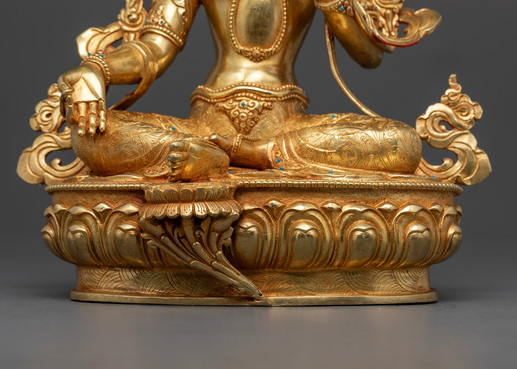 Green Tara Statue | Tibetan Artwork