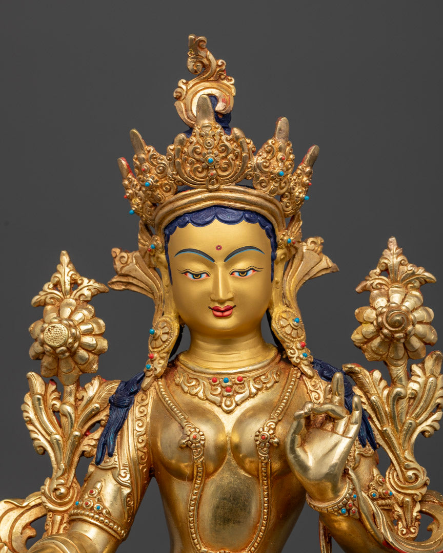 Green Tara Statue | Tibetan Artwork