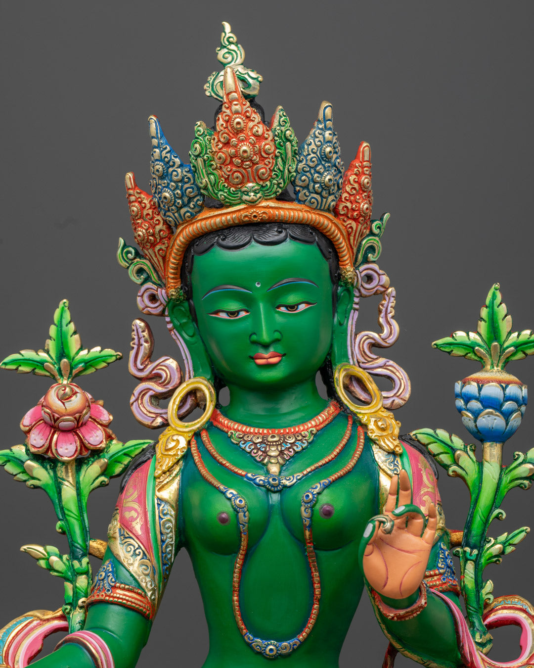 Meditative Mind Green Tara Mantra Practice Statue